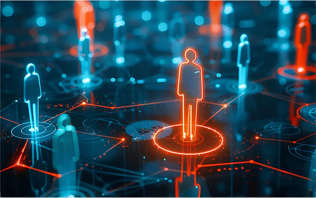 Rede de leads conectados digitalmente